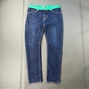 MSGM Color Block Jeans Made in Italy